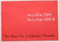 Preview: Steyr Fiat 1800 B 2300 Modelprogram 1962 Carbrochure (9088)